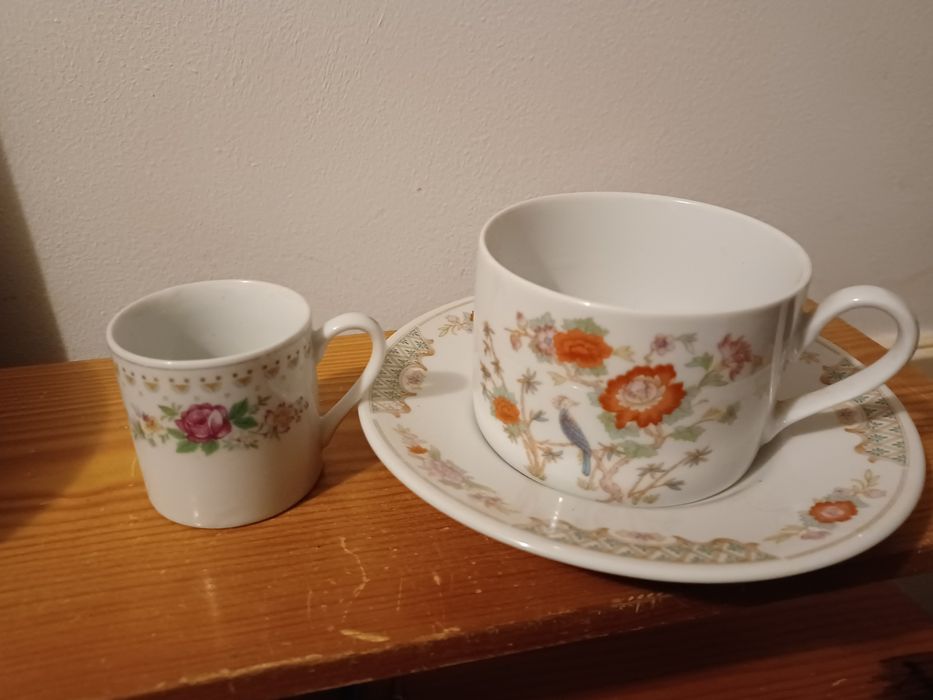 Conjunto chávenas chá e café liling vintage