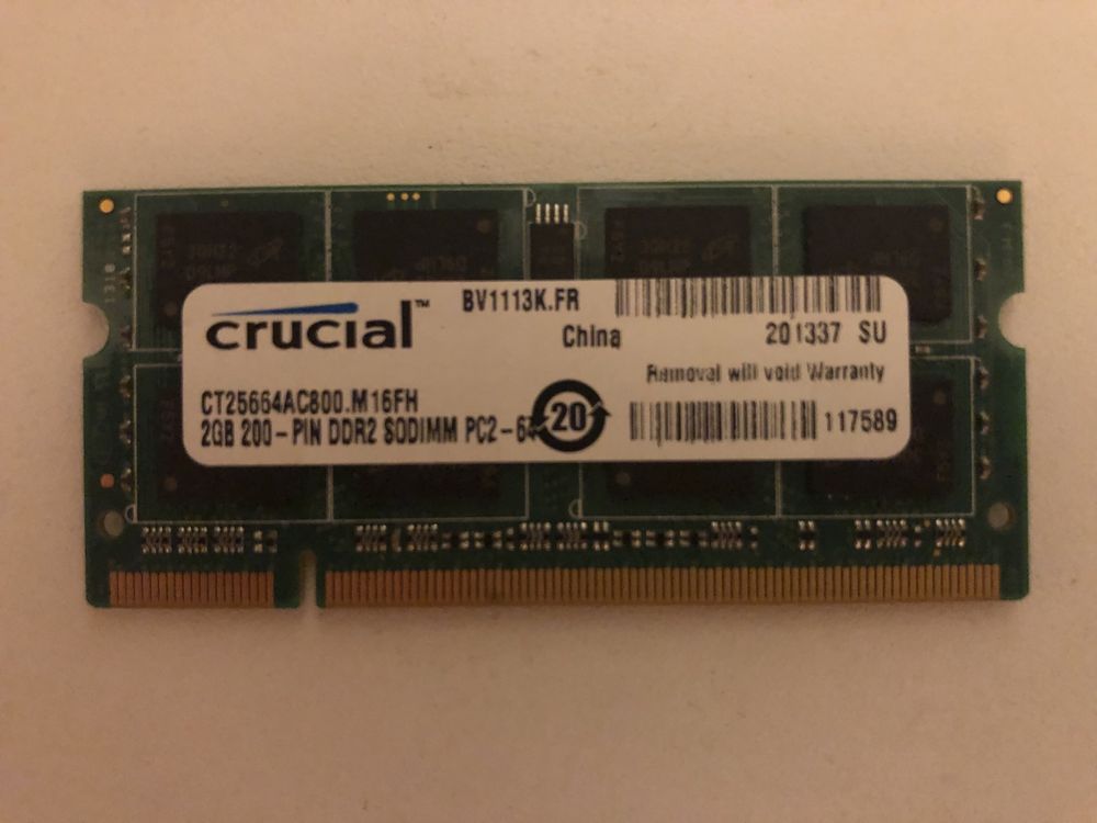 Оперативна пам"ять Macbook SODIMM DDR2 2Gbx2 800MHz PC2-6400
