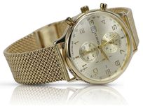 Złoty zegarek 14k 585 bransoletą męski Geneve mw005y&mbw014y Katowice
