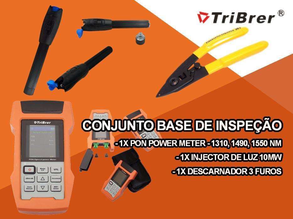 Kit p/ fibra - Pon + Injector 10mW + Descarnador - TRIBRER