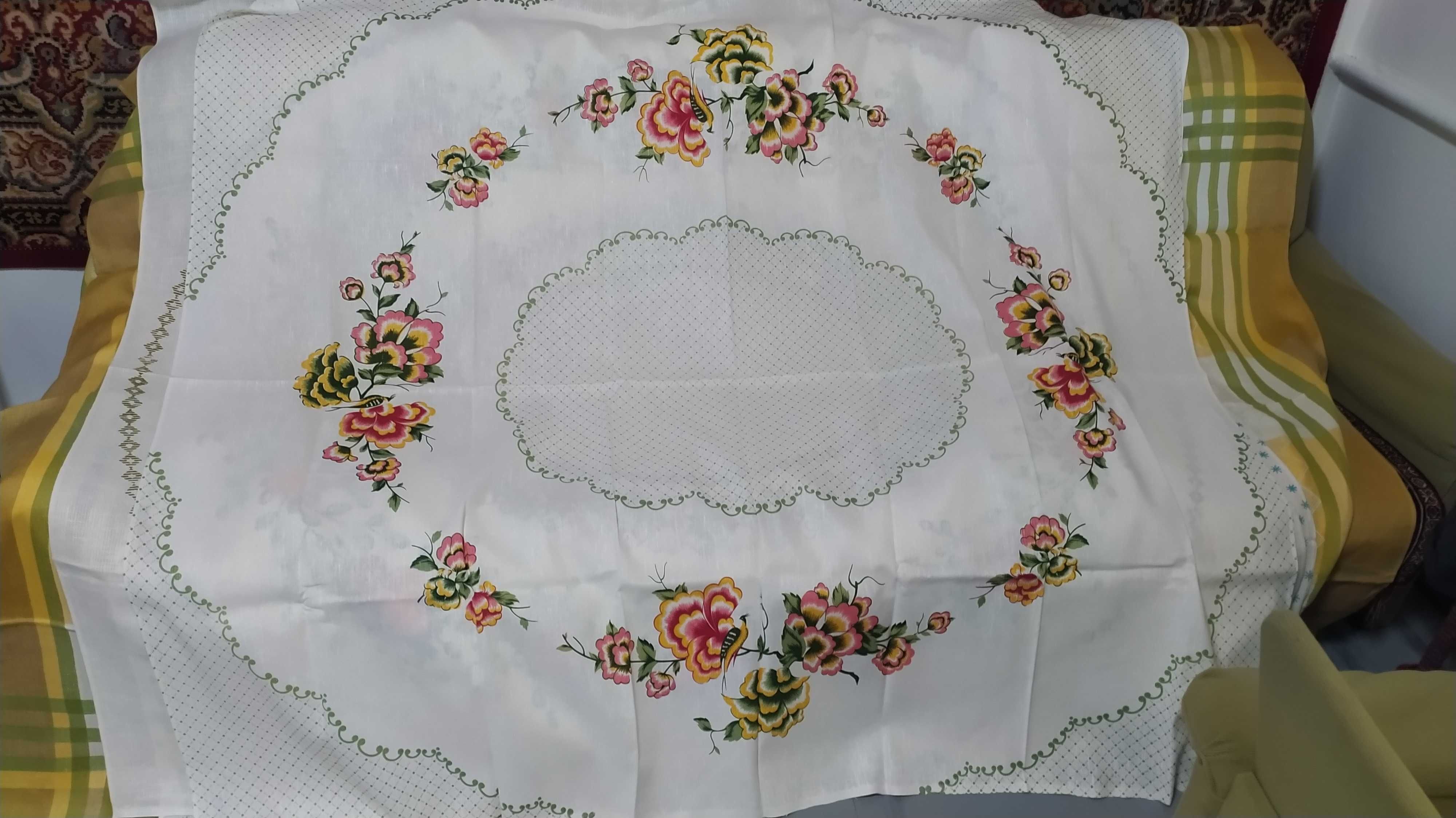 Скатертини жакардові, натур.льон (175х150)см;набивні(175х150)см...Нове