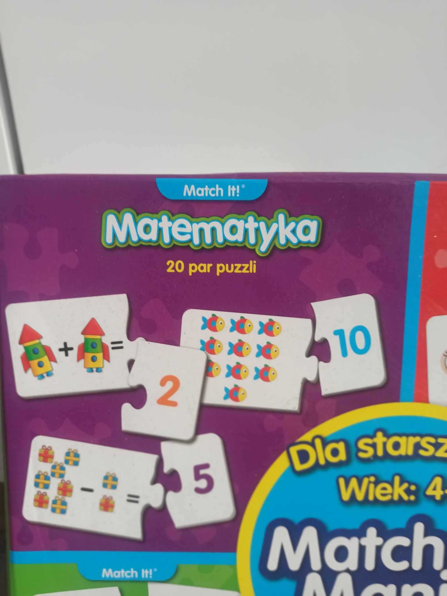 Układanki edukacyjne- zestaw, memory