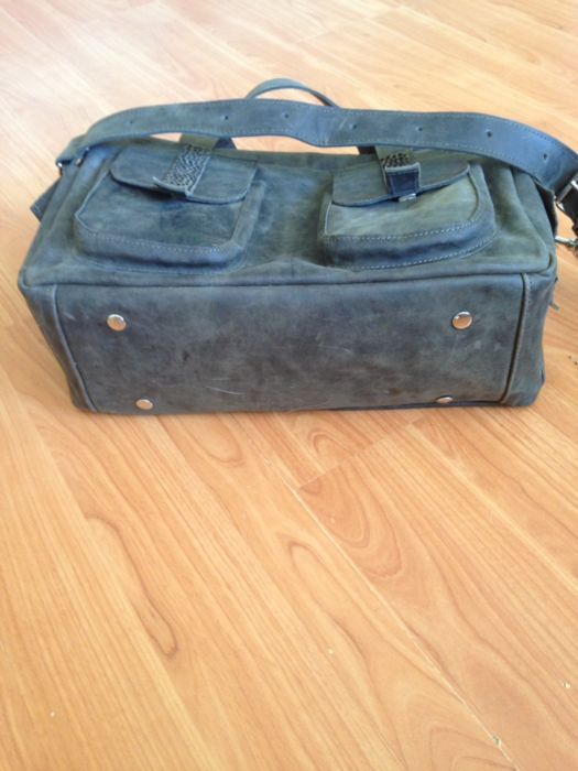 Torebka kuferek Maja Łagoda skórzana zieleń nowa jedyna!