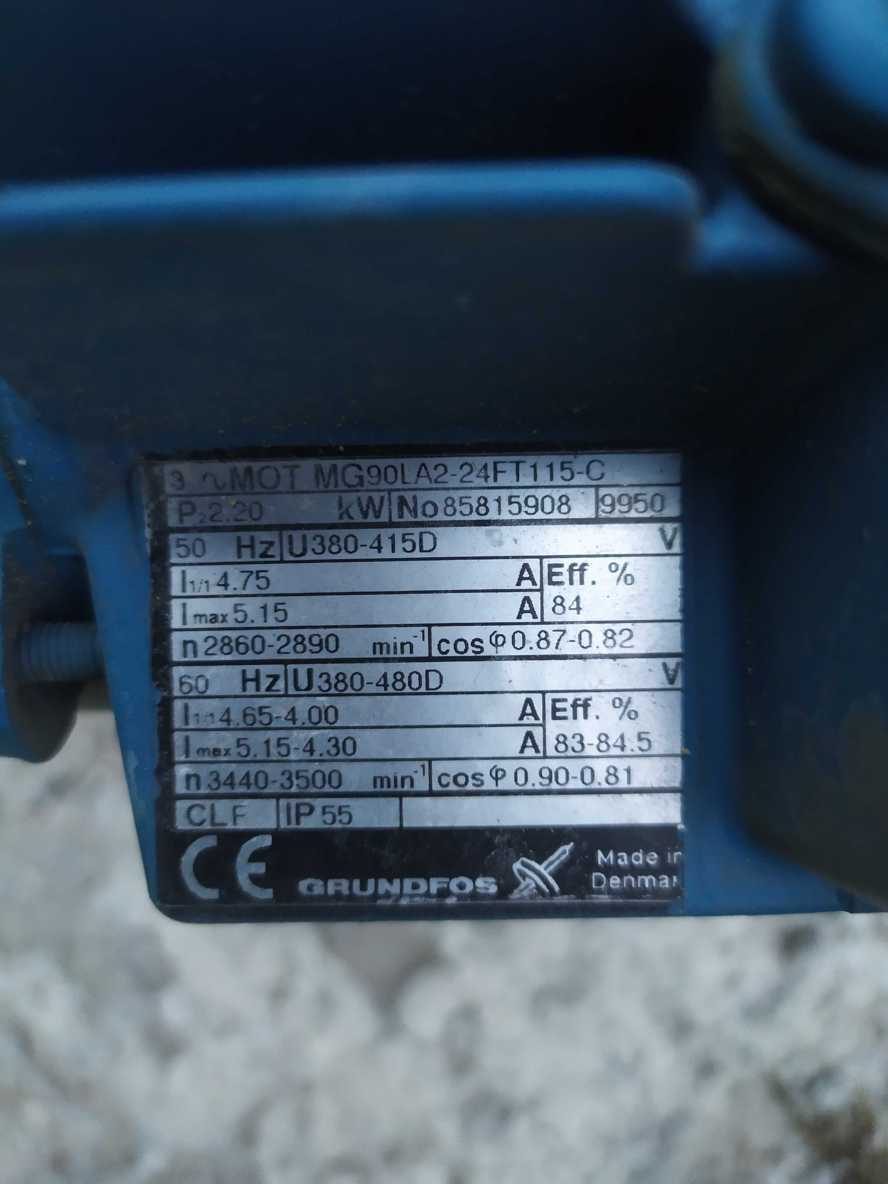 Silnik 3f  grundfoss 2.2 kw