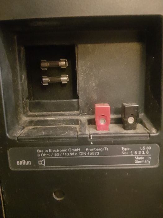 Kolumny półkowe, monitory Braun Ls80