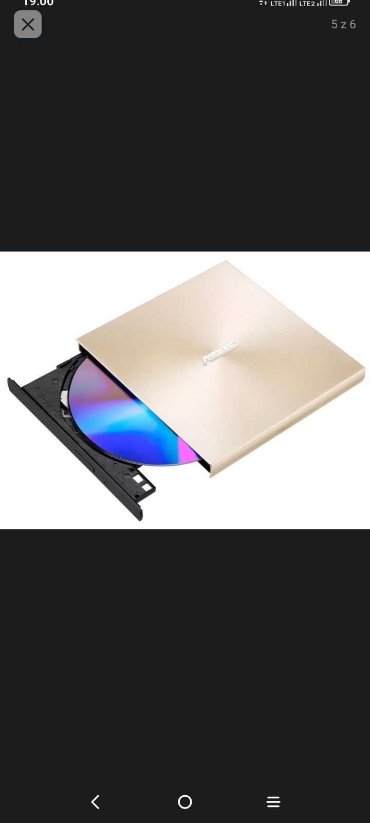 Nagrywarka DVD ASUS ZenDrive U8M Złoty kabel USB-C najnowszy model