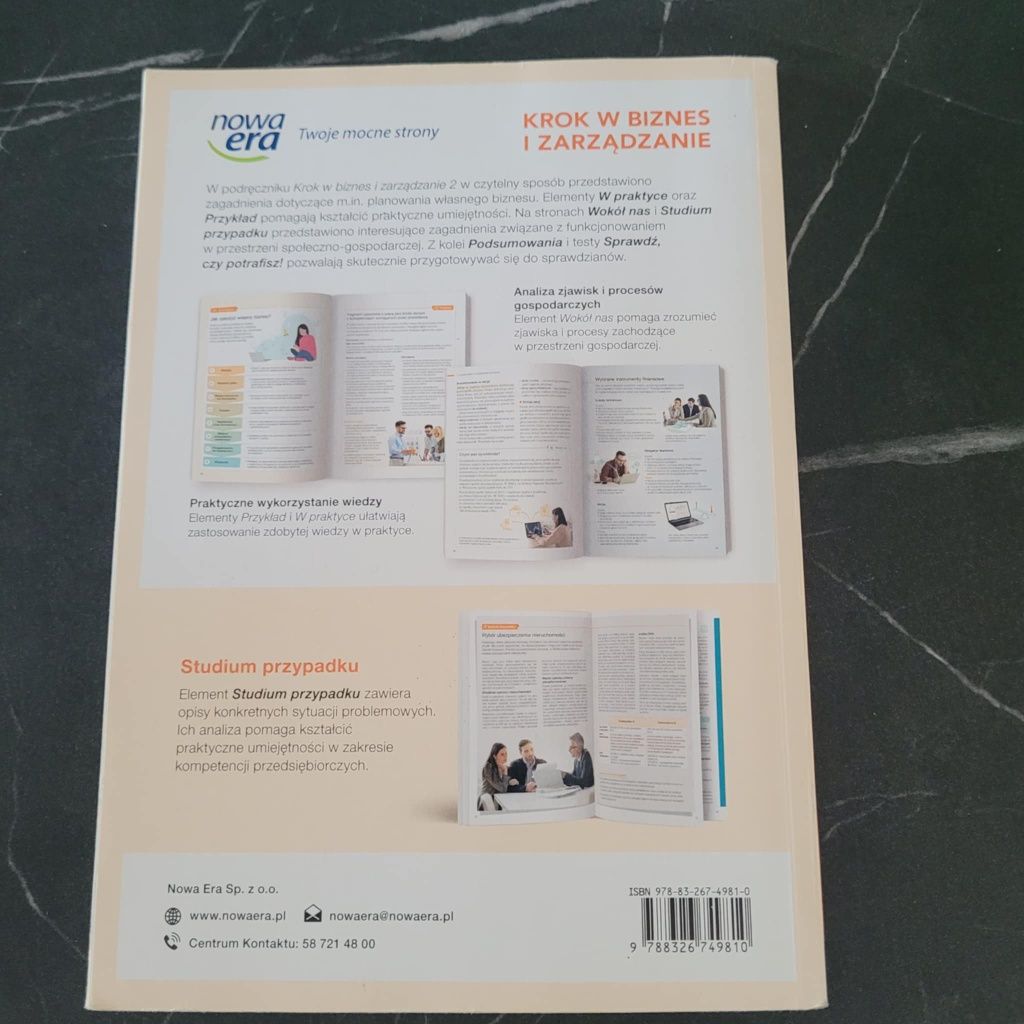 "Krok w biznes i zarządzanie" 2 podręcznik