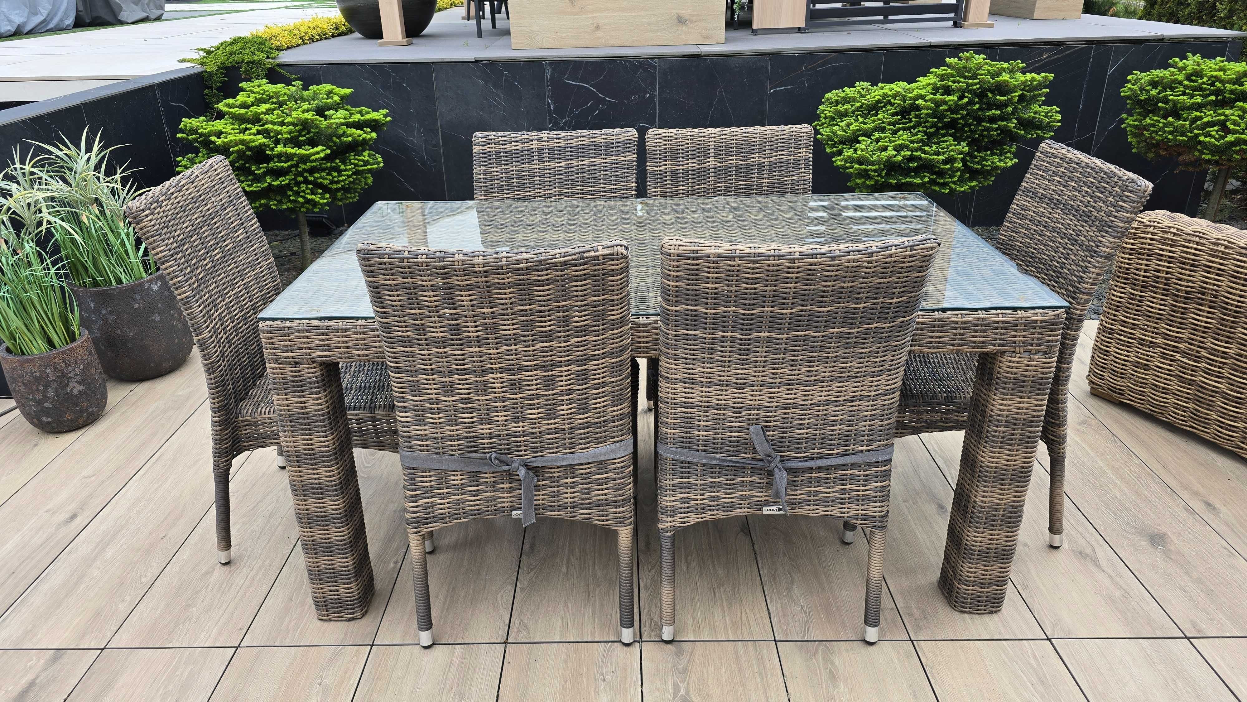 Stół Ogrodowy RAPALLO 160cm Royal Piaskowy - wyprzedaż ekspozycji