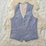 Kamizelka garniturowe XS Niebieska Jasna Burton menswear london  Nowa