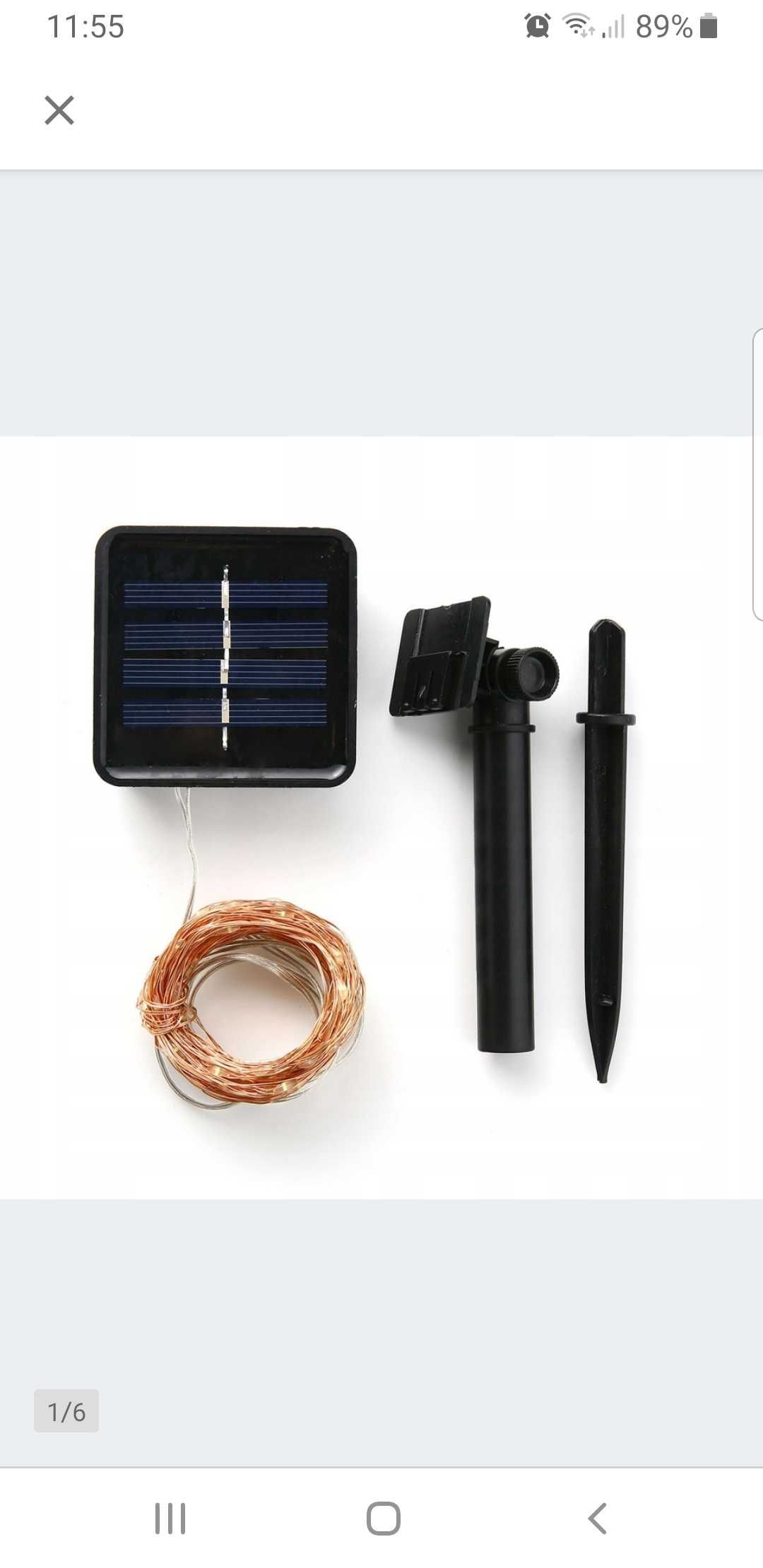 Lampki solarne led 5 metrów