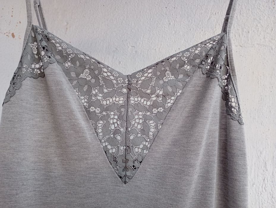 Victoria's Secret комбинация, ночная сорочка трикотажная с кружевом