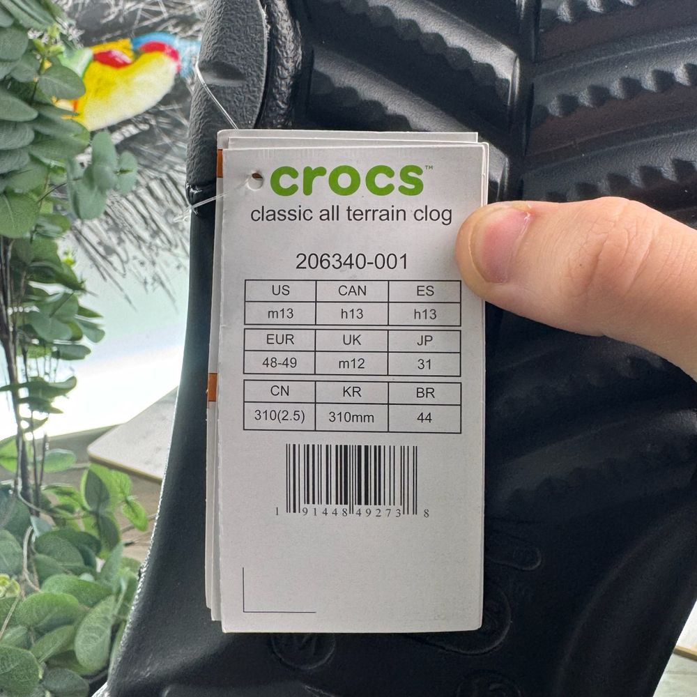 Нові шльопки крокси Crocs Classic All Terrain Clog 46-47 і 48-49
