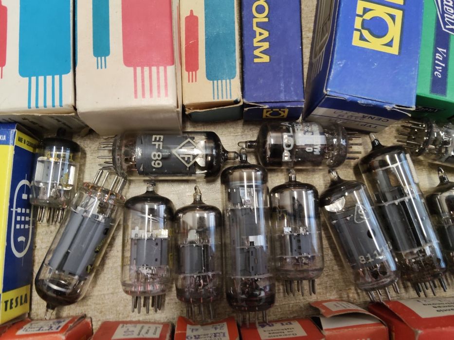 Lampy elektronowe 40 szt.  Polam, UNITRA, RFT, Tesla