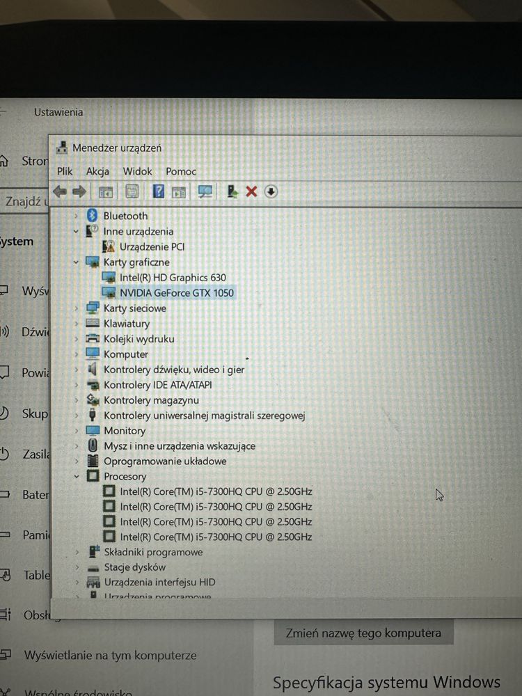 Hp omen inter core i5-7300HQ