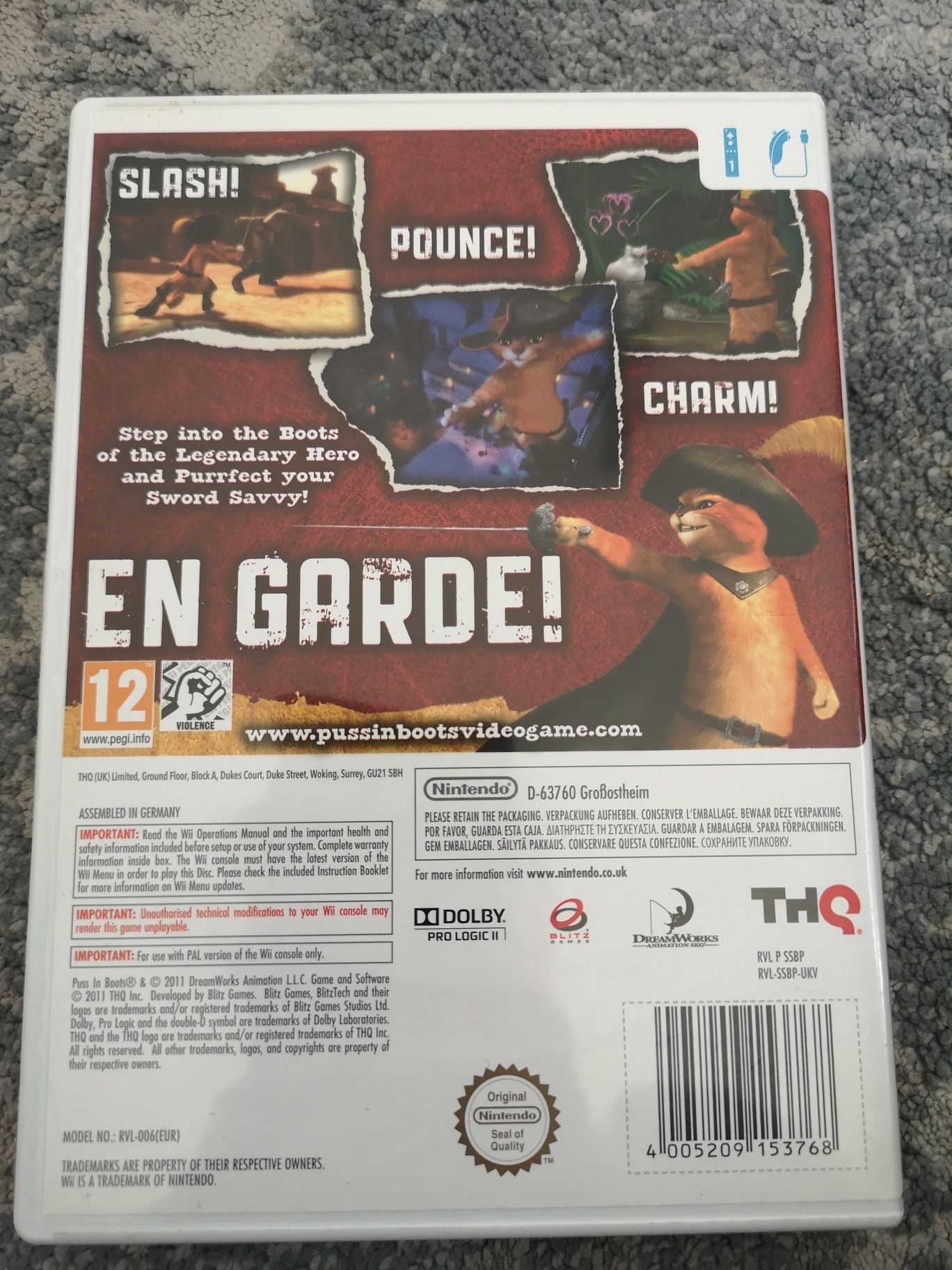 Kot w butach Nintendo wii