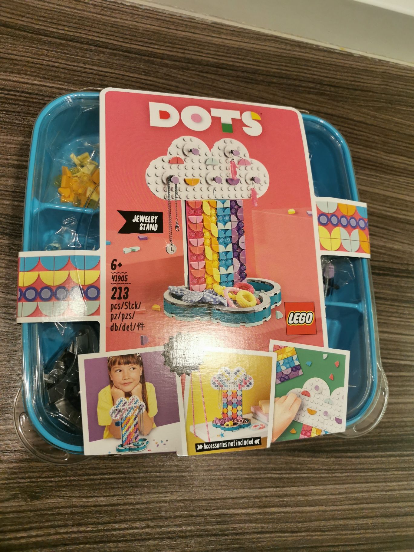 LEGO DOTS Tęczowy stojak na biżuterię