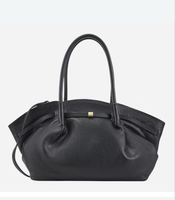 Сумка шкіряна італія шопер чорна