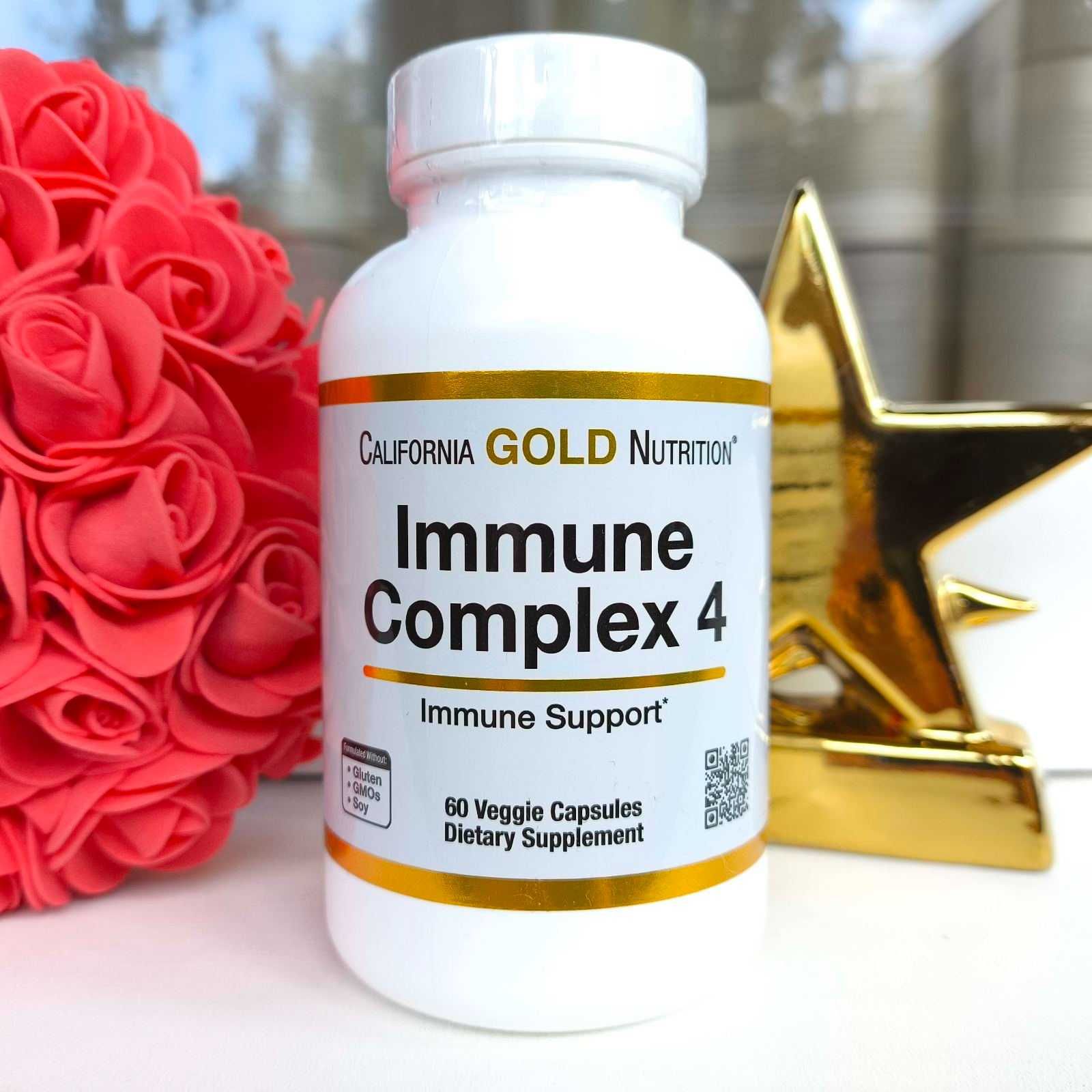 Immune 4 Для иммунитета, США, витамин С, витамин Д3, цинк, витамин D3