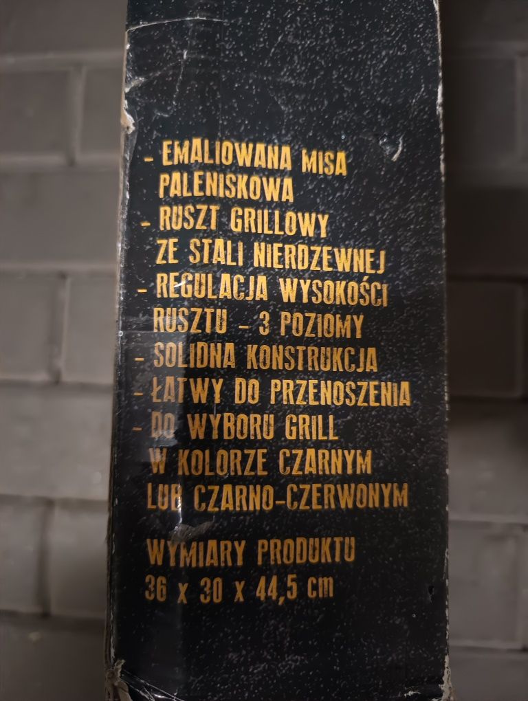 Grill węglowy nowy odbiór osobisty lub wysyłka