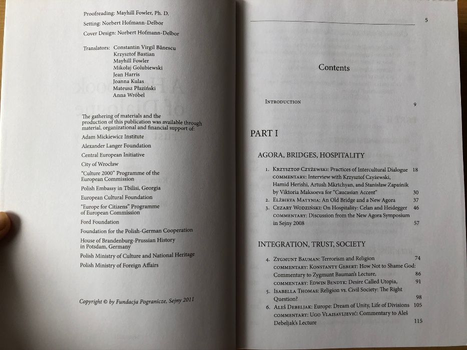 A Handbook of Dialogue. Trust and Identity. - Podręcznik Dialogu