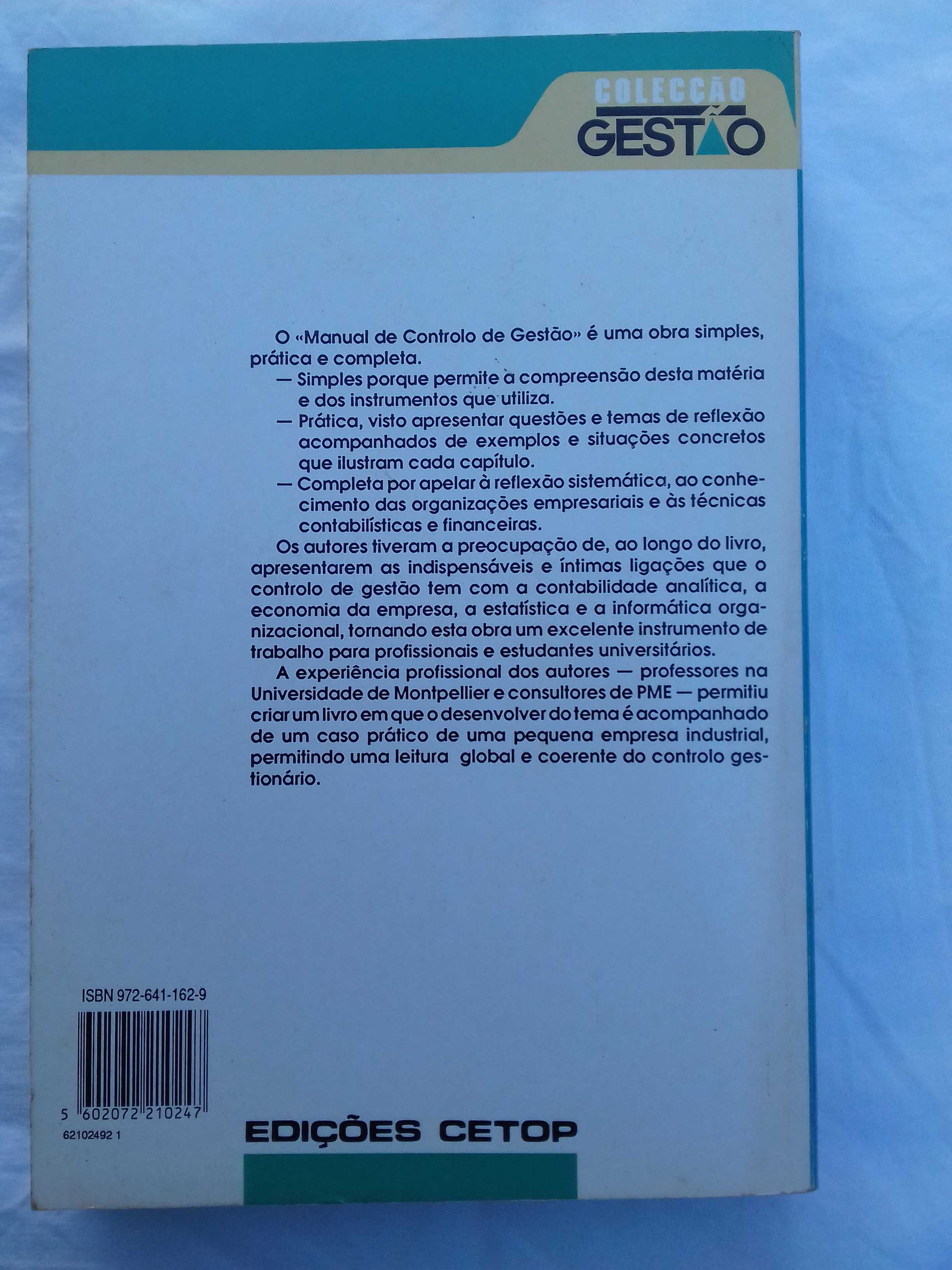 Manual de Controlo de Gestão, Yves Dupuiy e Gérard Roland