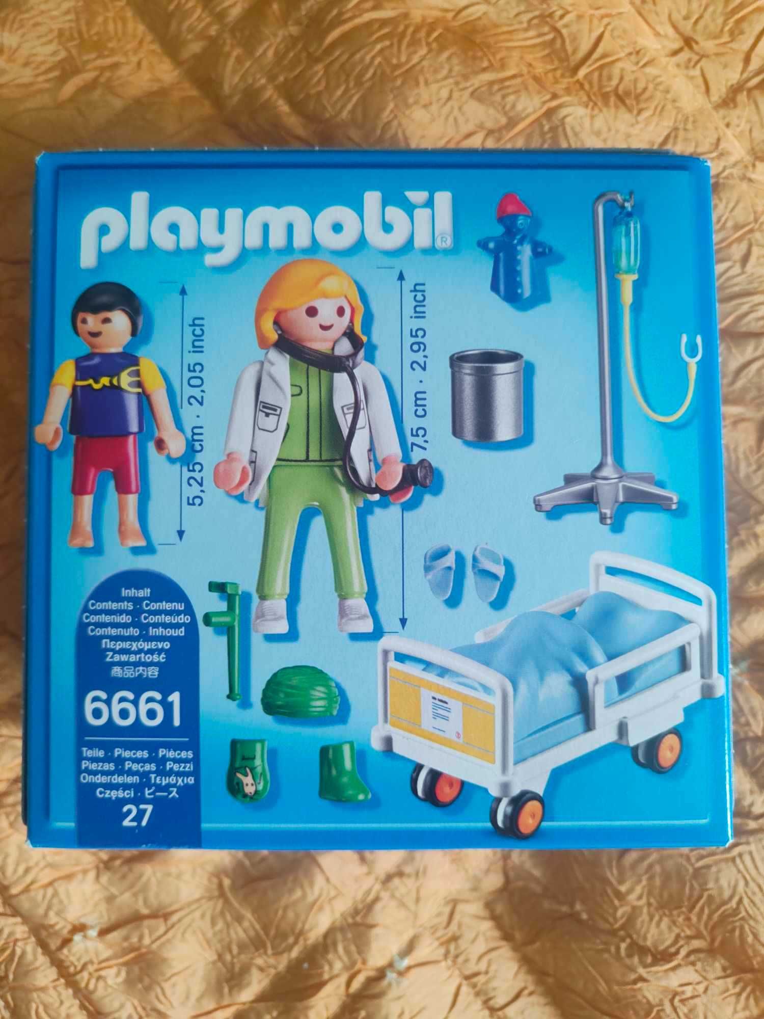 Playmobil 6661 City Life Lekarka przy łóżku chorego dziecka komplet