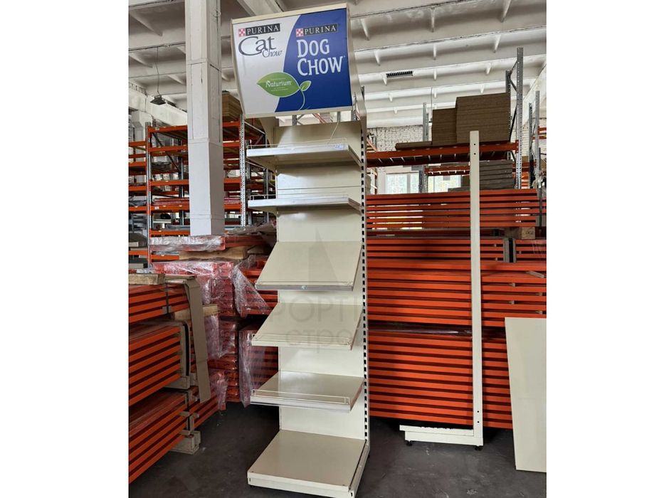 Торговий стелаж б/в,поличкові стелажі бу для магазину,полочные стелажи