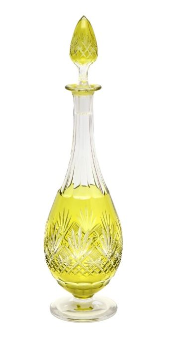 Garrafa antiga em cristal