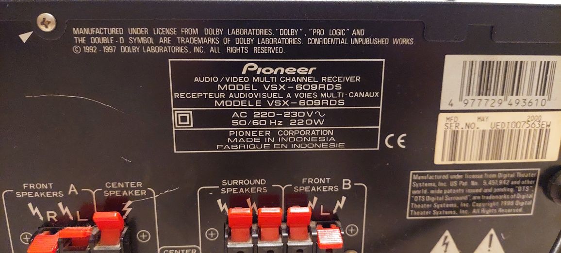 Amplituner pioneer vsx-609rds