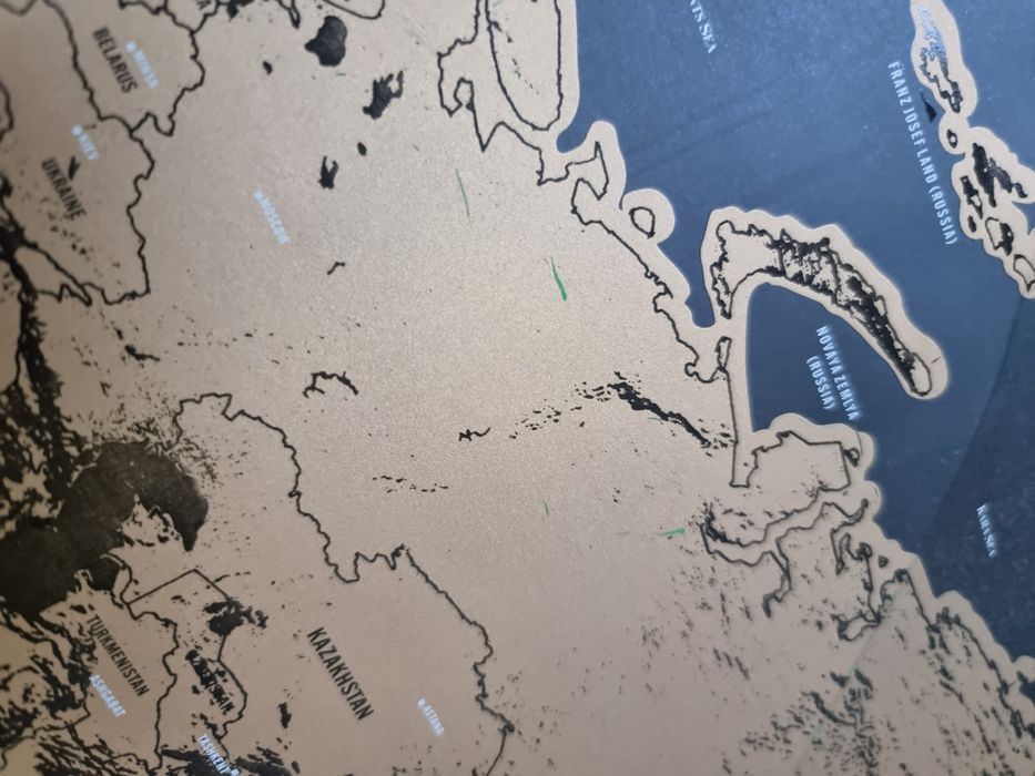 Mapa zdrapywanka do zdrapywania