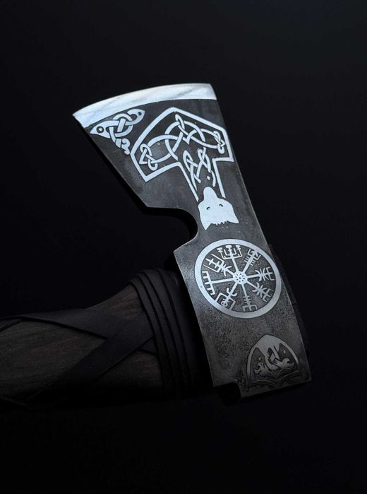 Сокира кована Молот Тора 2 TR71 сталь 65Г Топор на подарок