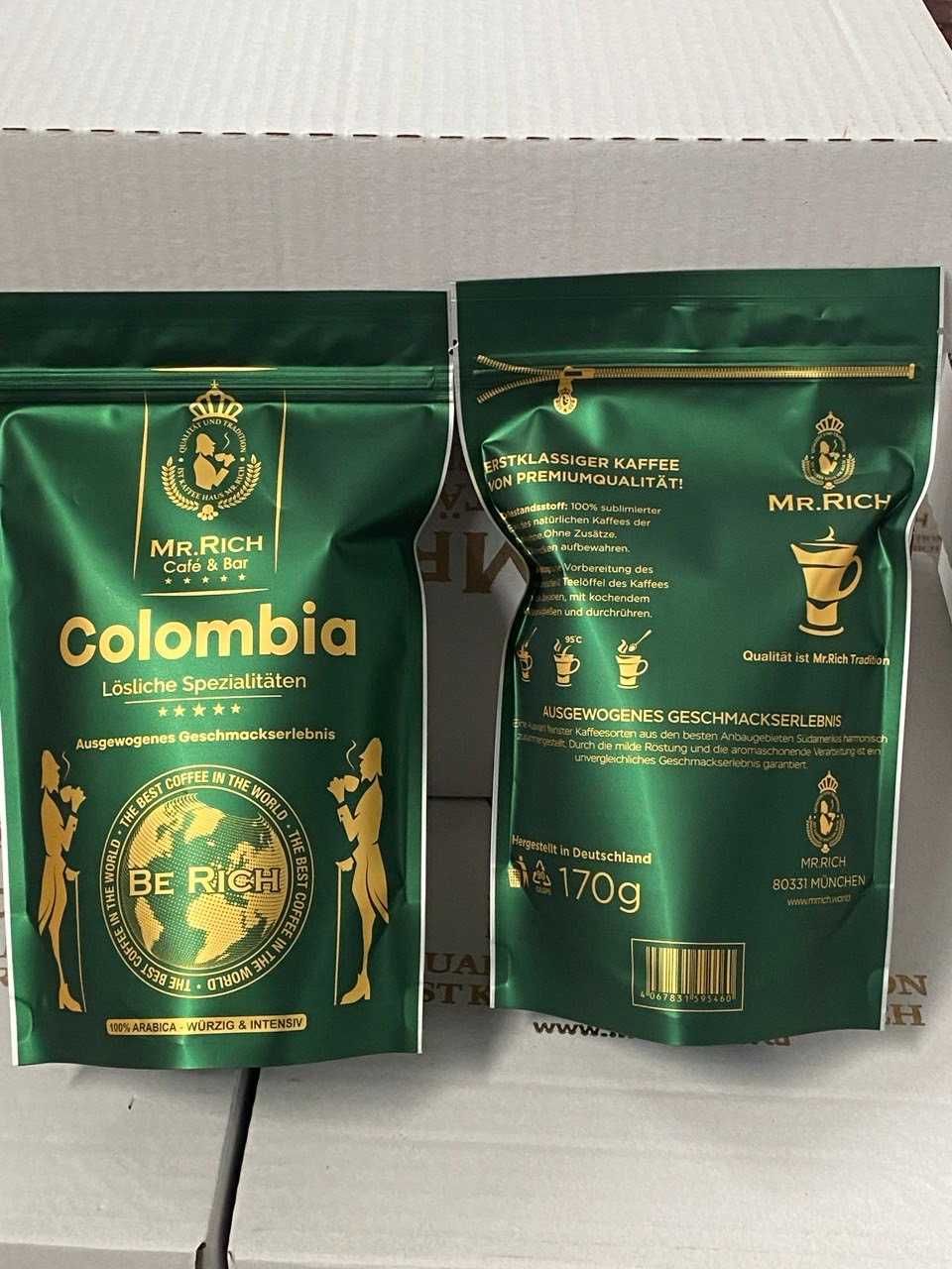 Кофе растворимый МR.Rich Colombia (Колумбия) 170гр., Германия