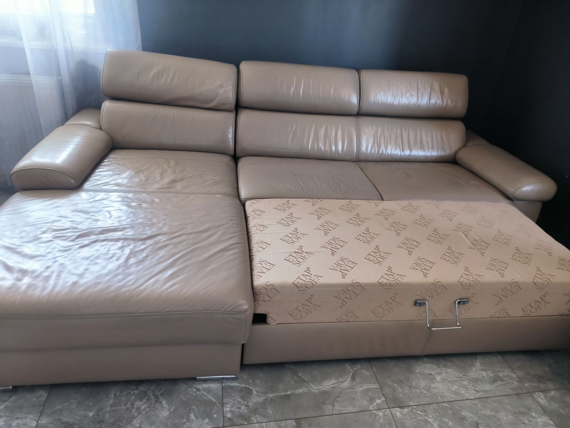 Etap Sofa sofa  skórzana Skóra narożnik rogówka rozkładana z funkcją s