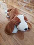 Pluszowy Basset Hound pies gończy Huggles  vintage psiak realistyczny