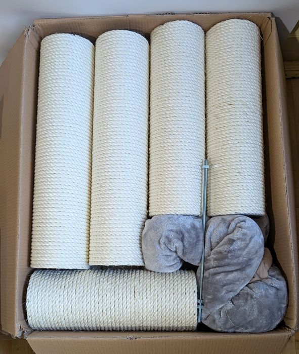 Natural Paradise Drapak Dla Kota Amaryllis Jasnoszary MEGA NAJWIĘKSZY