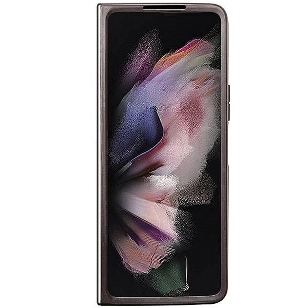 Etui Guess Leather 4G Triangle Strass na Samsung Galaxy Z Fold 5 - brą