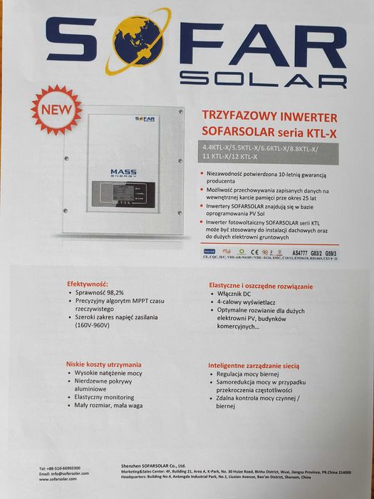 Inwerter do instalacji fotowoltaicznej - sprawdzony