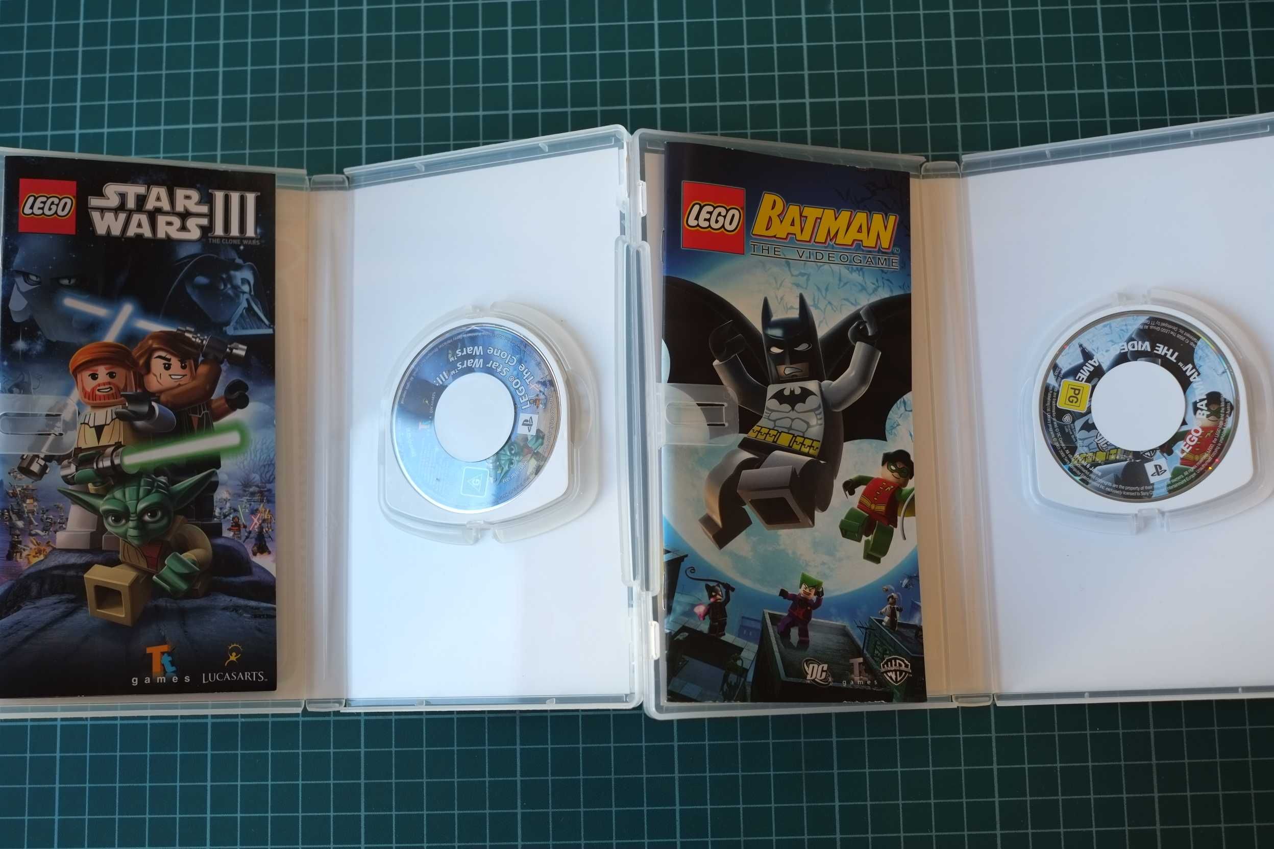 2 Jogos PSP LEGO Batman e Star Wars