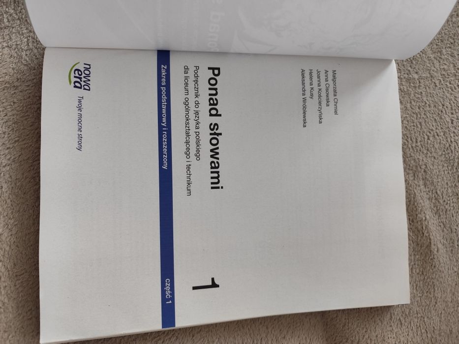 podręcznik do polskiego PONAD SŁOWAMI 1 część 1