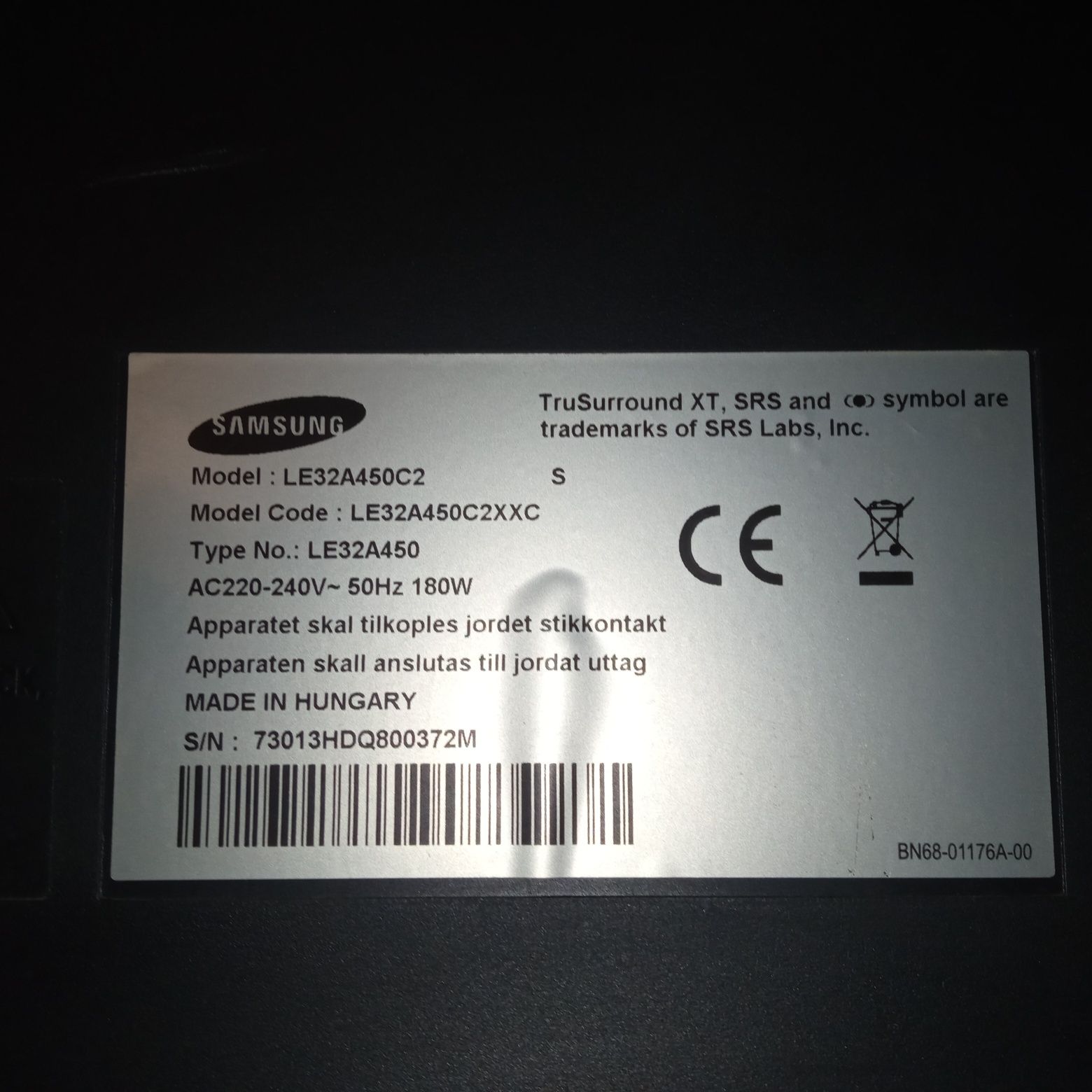 Telewizor LCD SAMSUNG 32" LE32a450c2