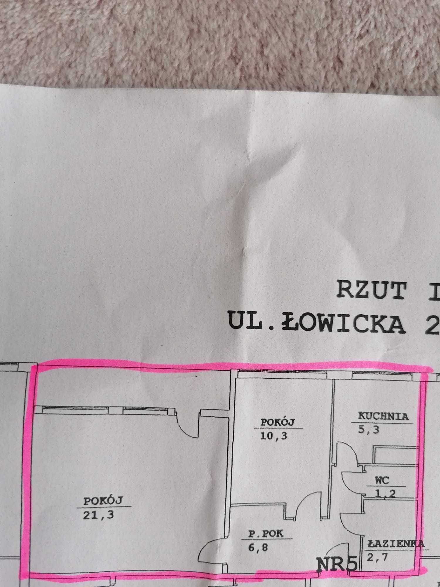 Mieszkanie, Piekary A, Łowicka 1-piętro,  2 pokoje