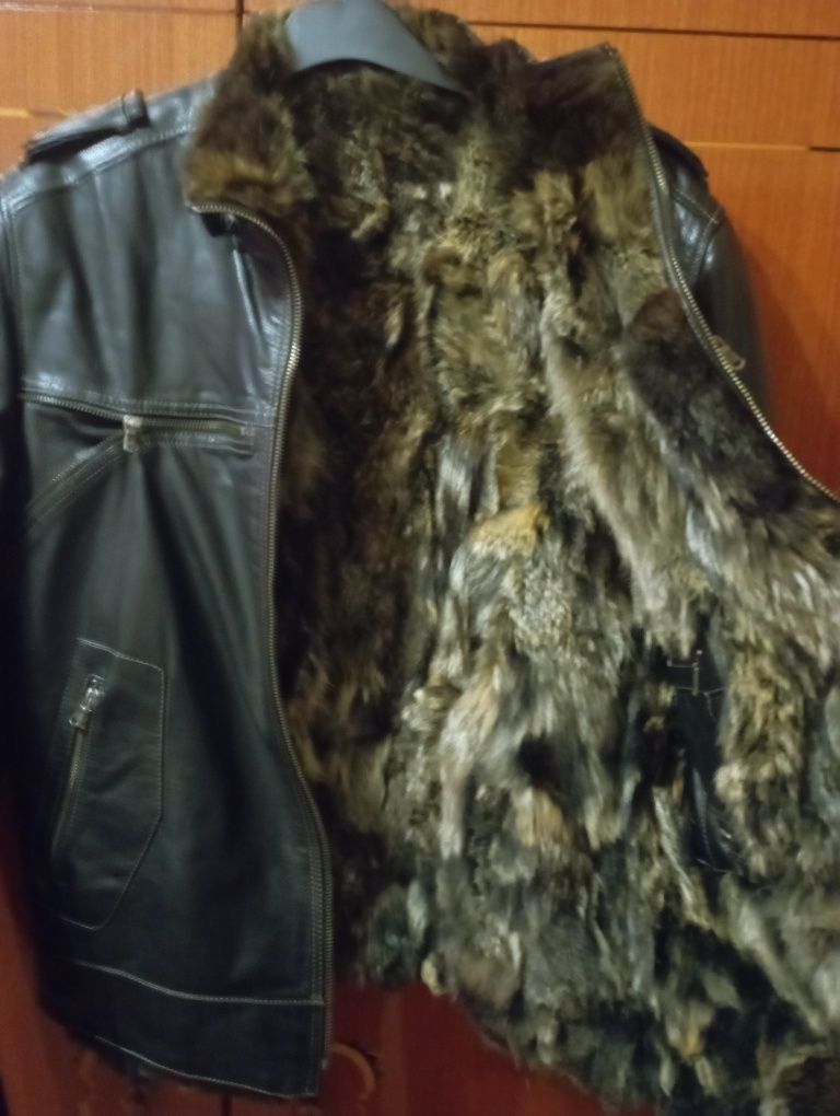 Мужская кожаная куртка,