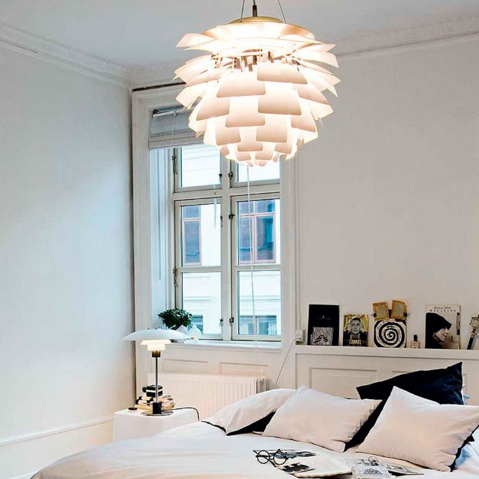 Candeeiro suspensão de teto design Artichoke de Louis Poulsen