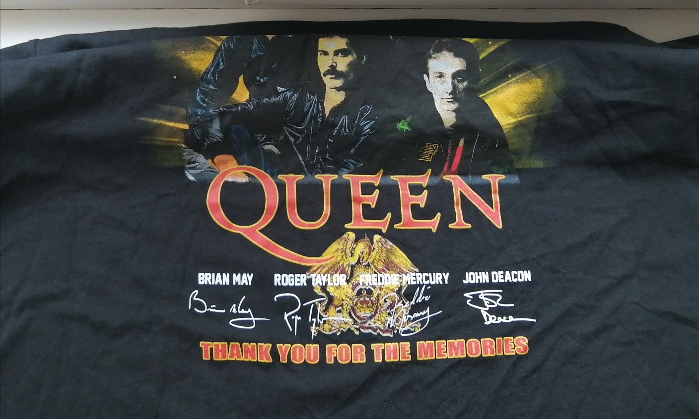 Футболка Queen, розмір М-L, чорна, Меркюрі, гурт Квін, рок,50- 52
