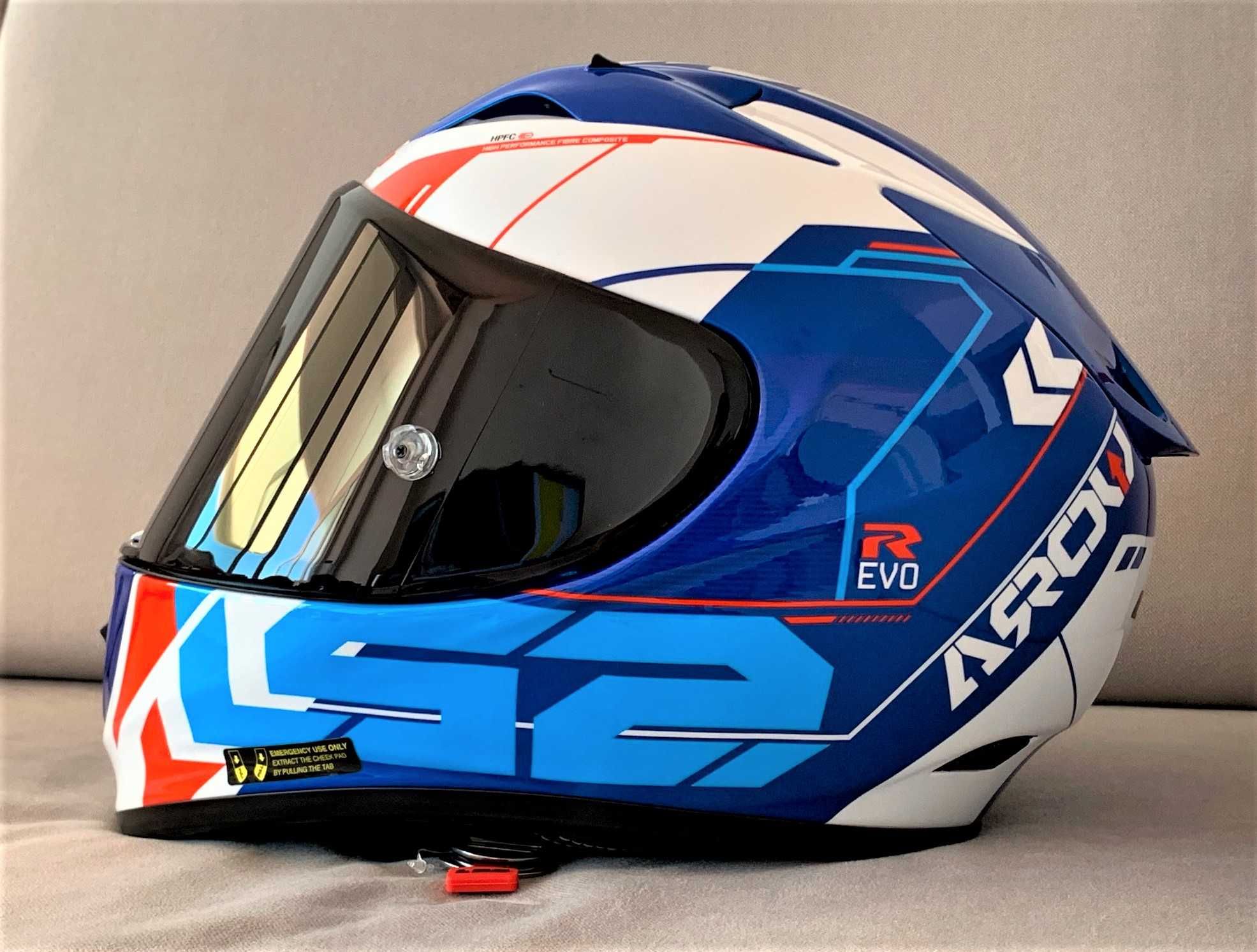 Capacete NOVO Ls2 ff323 Arrow R Carbono/Kev.35% Descon+Pinlock.Tm L-XL