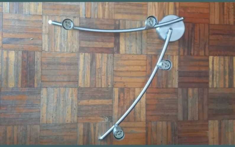 Conjunto de 4 Candeeiros + candeeiro de tecto de 4 focos