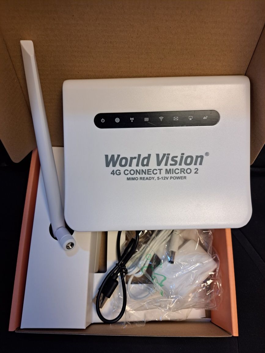 Комплект мобильного 4G интернету антенна Мимо,роутер World Vision micr