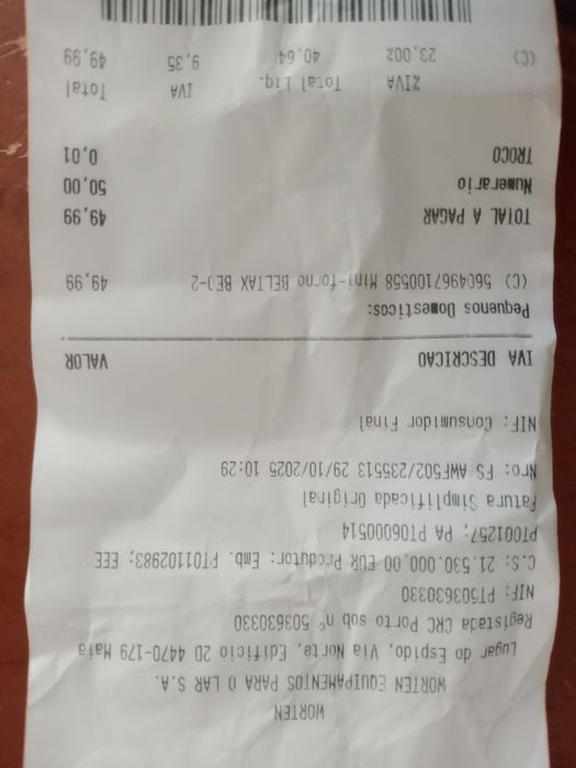 Vendo mini forno elétrico novo nunca foi usado