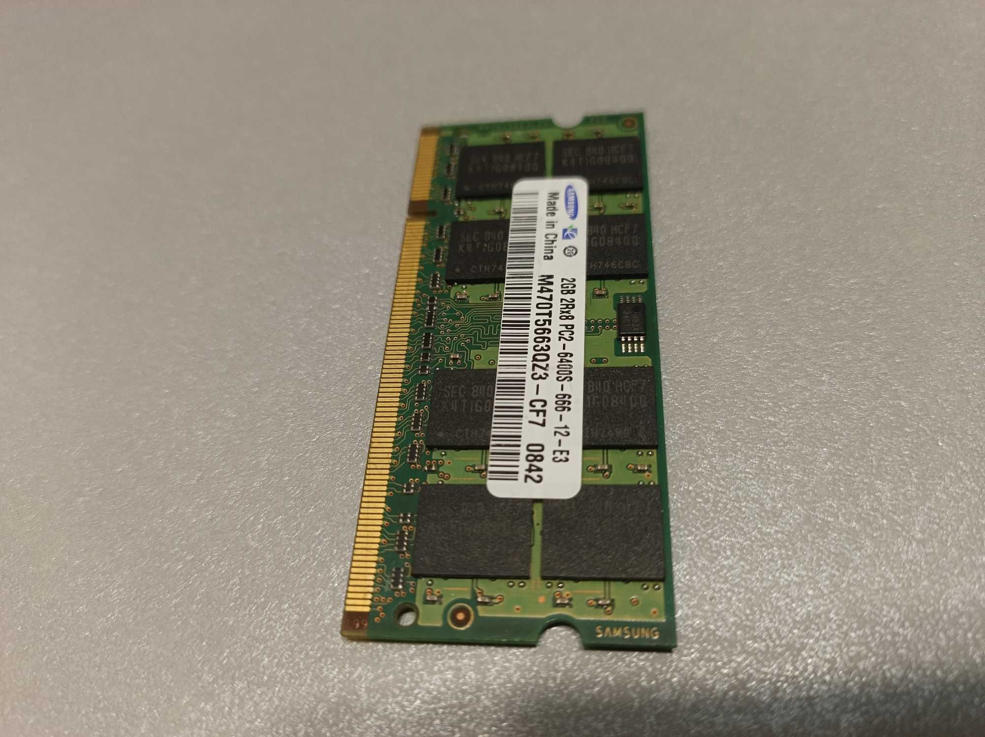 Оперативна пам'ять Samsung SODIMM DDR2-800 2048MB PC2-6400