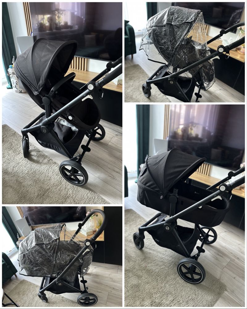 Wózek Cybex eos basic + fotelik aton b2 i-size + baza samochodowa